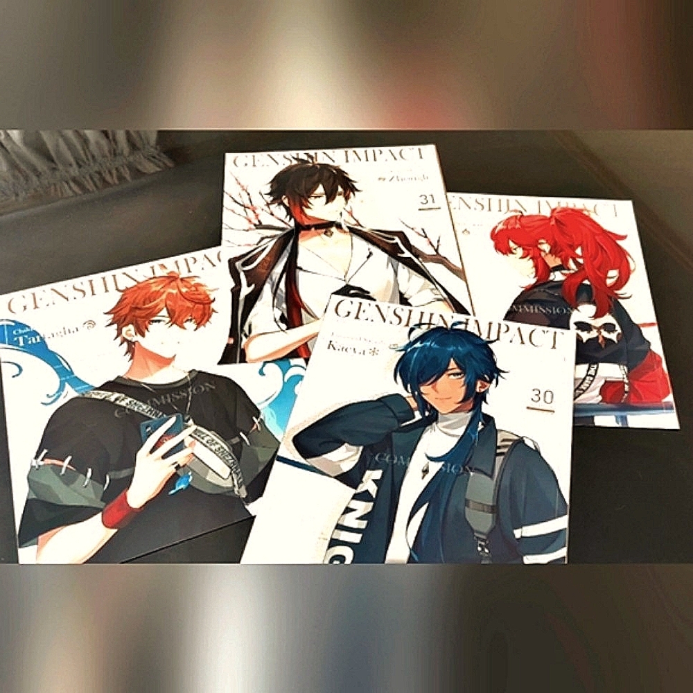 Genshin Impact Photo Print Gift Set 8x10 Size
